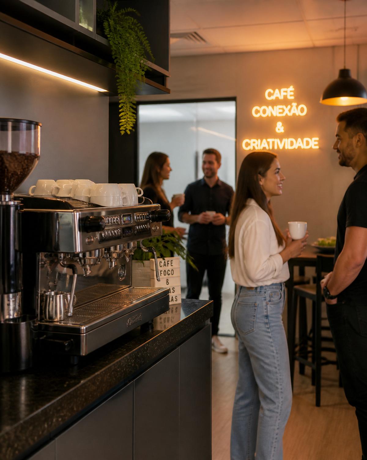 Café que faz parte do dia.